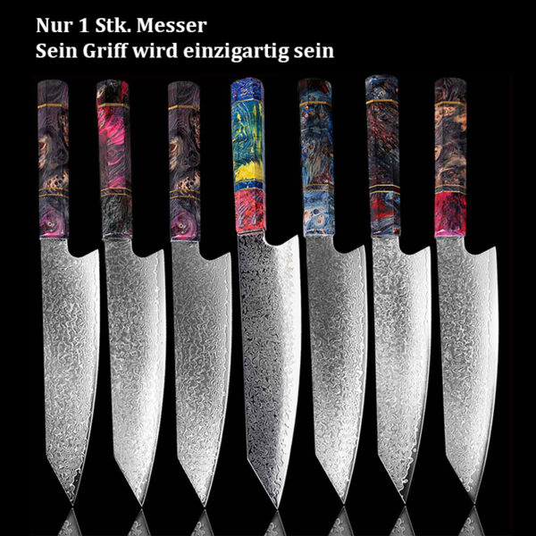 Damast Santoku-Messer